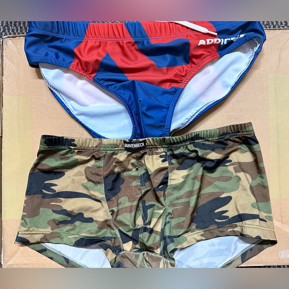 Moving sell : used underwear and swimwear no brand still in good waist 32-34”